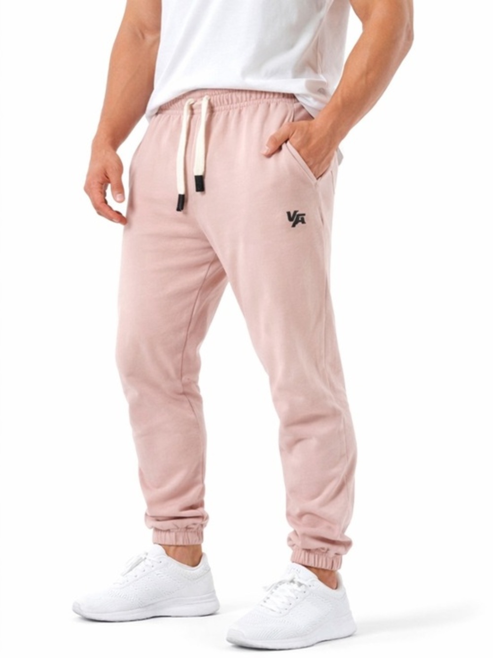 YoungLA Pink Jogger Sweatpants Small Elastic Waist Athleisure Lounge